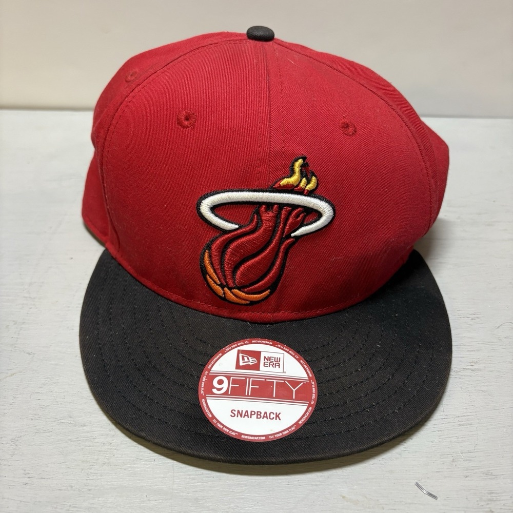 Vintage New Era 9Fifty Miami Heat Hardwood Classics Hat SnapBack